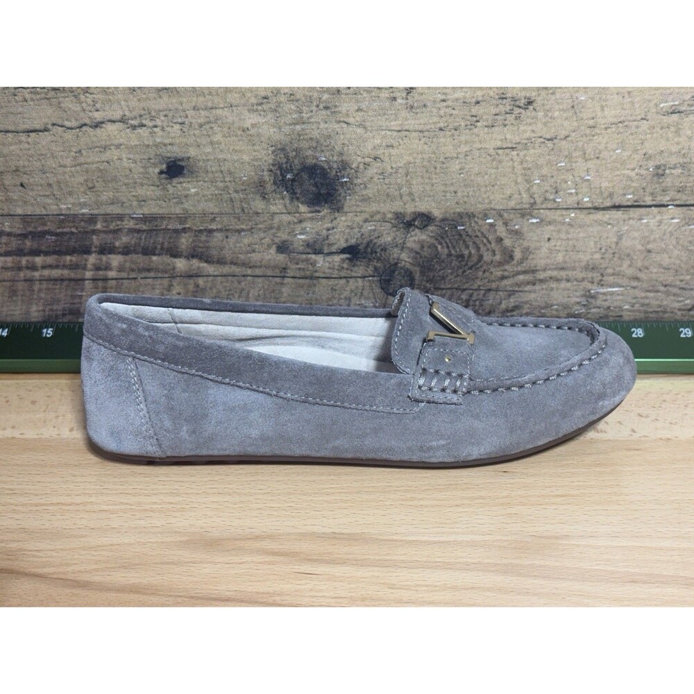 🔥Vionic Womens Sz7.5 Hilo Suede Moccasin Loafers Orthotic Support Driving Flats